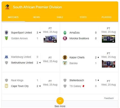 PSL Fixtures: Latest DStv Premier League PSL Fixture .